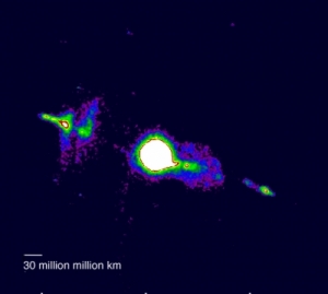 Звездный джет обнаруженный в соседней галактике